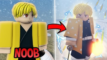 Going From NOOB To ZENITSU AGATSUMA In Project Slayers! (Project Slayers)