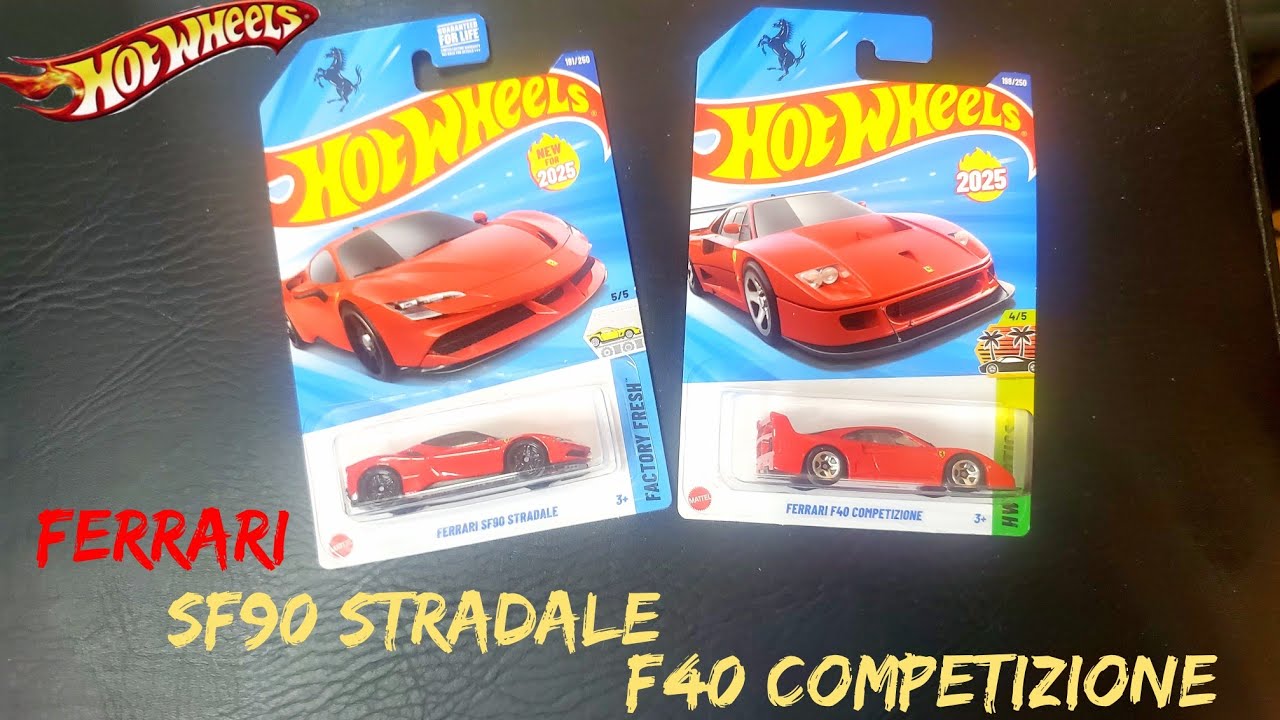 Hot Wheels Ferrari SF90 Stradale & F40 Competizione Review - YouTube