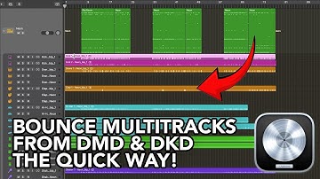 Logic Pro - Bounce Multitracks from Drum Machine Designer or Drum Kit Designer (THE QUICK WAY!)