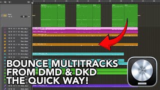 Logic Pro - Bounce Multitracks from Drum Machine Designer or Drum Kit Designer (THE QUICK WAY!)