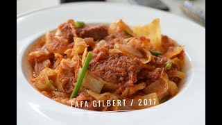 Tasty GHANAIAN CORNED BEEF and CABBAGE stew recipe ️ Ndudu by Fafa