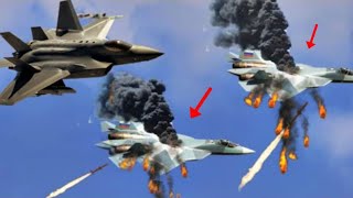 13 minutes ago! American F-35 pilot destroys Russian Su-57 fighter jet heading for the border