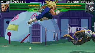 {CPU vs CPU} Majin Vegeta vs Wicked Freeza {Hyper DBZ Wicked Ambition}