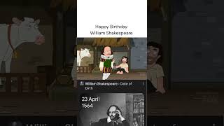 Happy Birthday William Shakespeare