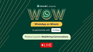 WhatsApp on Wheels | Product Launch | 27th Feb 2023 | LIVE STREAM