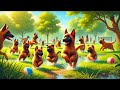 Belgian Malinois Puppy Day At The Park | Family Fun with Flash, Rosie & Their Pups!