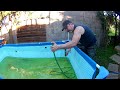 Vaciado manual y desmontaje de piscina Intex. Cómo vaciar piscina desmontable || BRICOCHAPUZAS