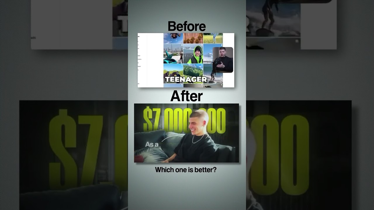 Same video, different editor | which one hits better?  #beforeafter #animation #beforeandaftermagic