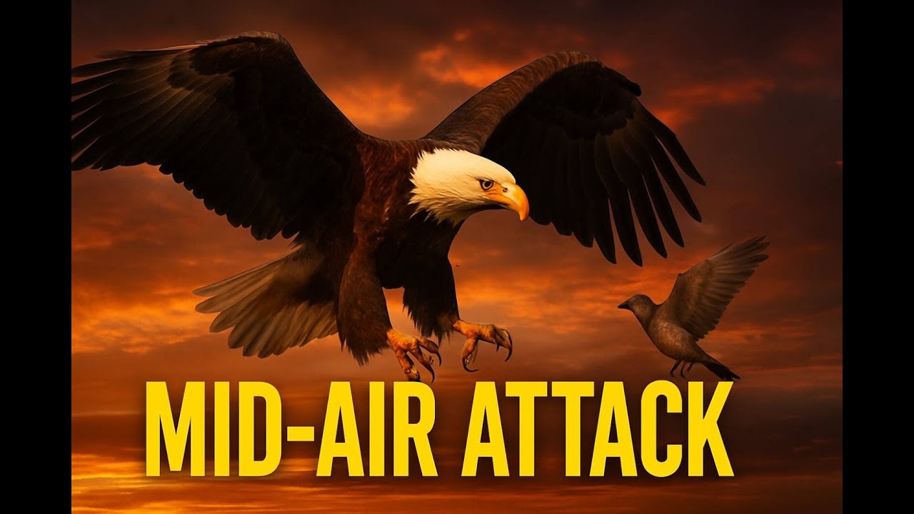 Eagle’s Deadliest Strike: Mid-Air Hunt Caught in the Wild