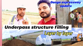 Underpass structure filling |Ganga expressway update binawar | Abhishek vlogs