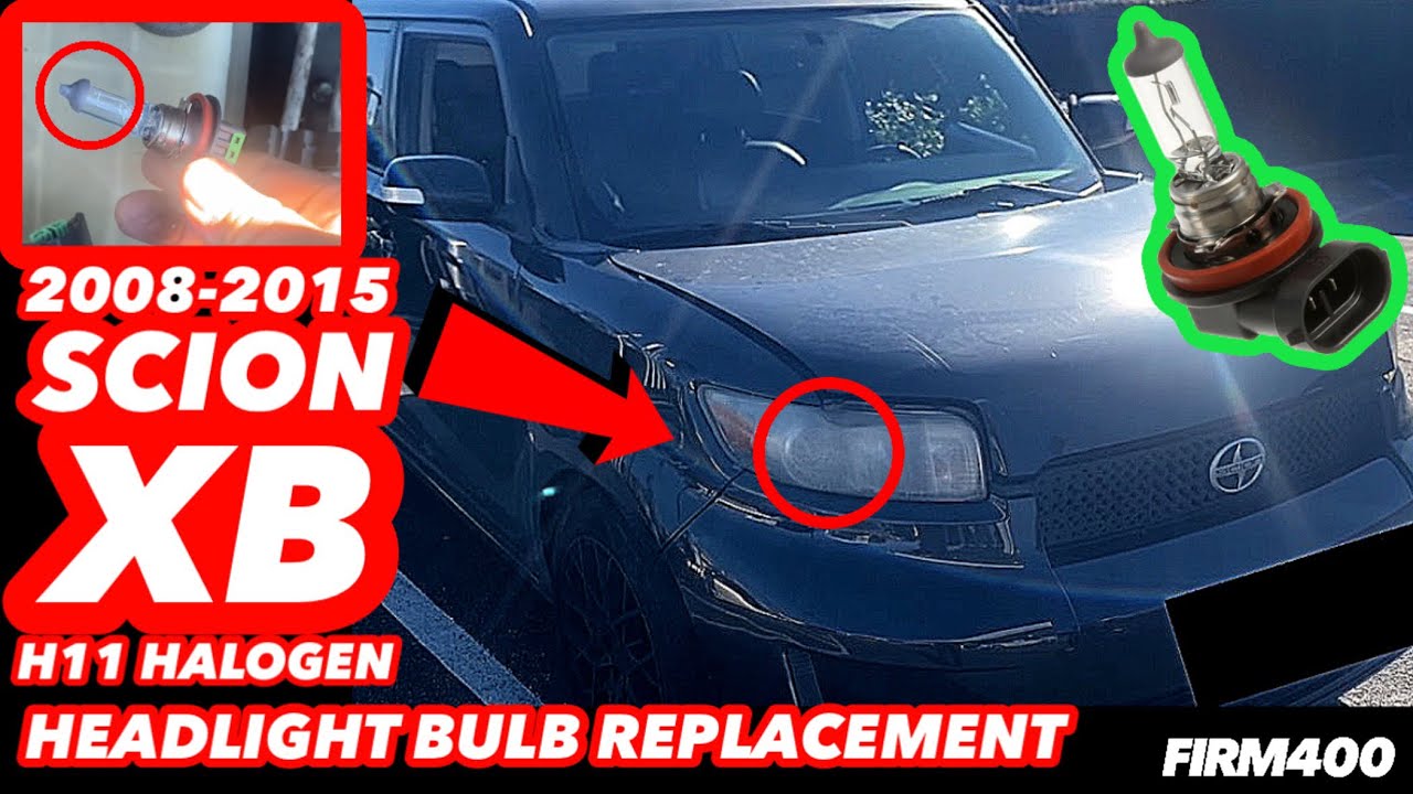 2008-2015 SCION XB H11 HALOGEN HEADLIGHT BULB REPLACEMENT 