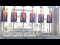 Isobaric Filler Rizzolio 6 valves 1 liter glass bottles double oxygen pre evacuation #craftbeer