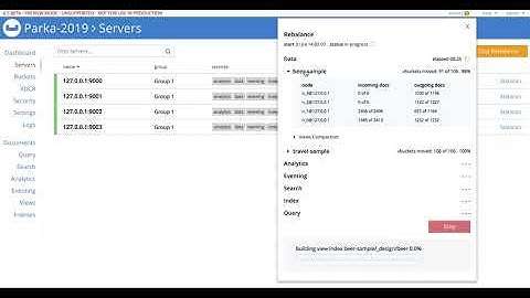 Couchbase Rebalance Monitoring