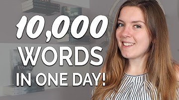How I Write 10,000 Words in One Day!