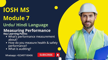 IOSH MS Module 7 | Measuring Performance | Safety Experts Academy