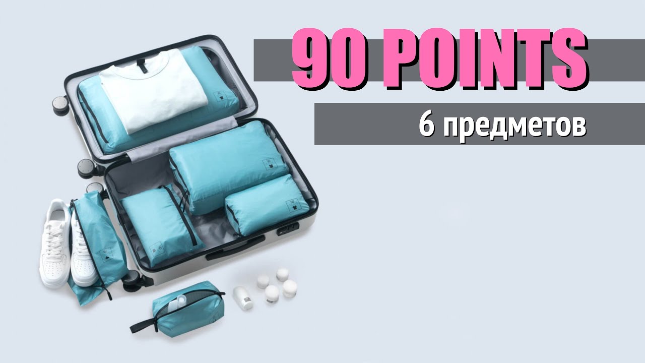 Набор сумок для багажа 90 points Basic Storage — (6 предметов)