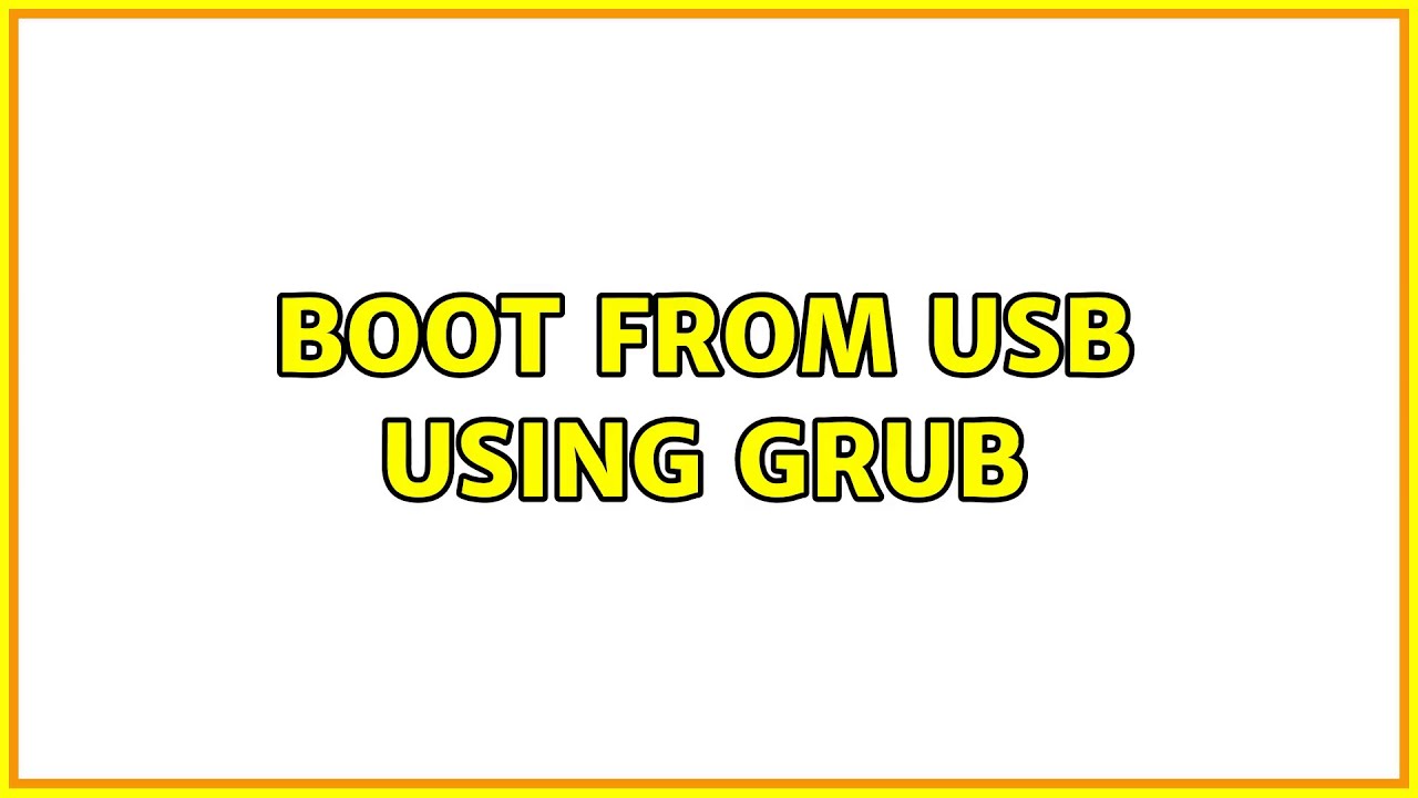 grub on usb breaks grub on system