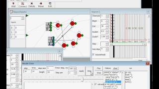 Demo of NeuroTeach - software for spiking neurons modelling