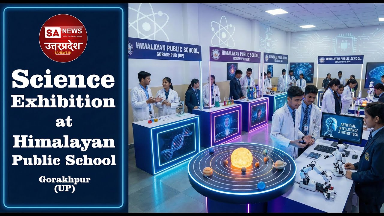 गोरखपुर: Himalayan Public School के बच्चों ने Science Exhibition में दिखाया कमाल ! SA News UP