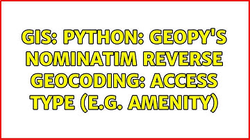 GIS: Python: Geopy