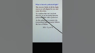 What is Linearly Polarized Light