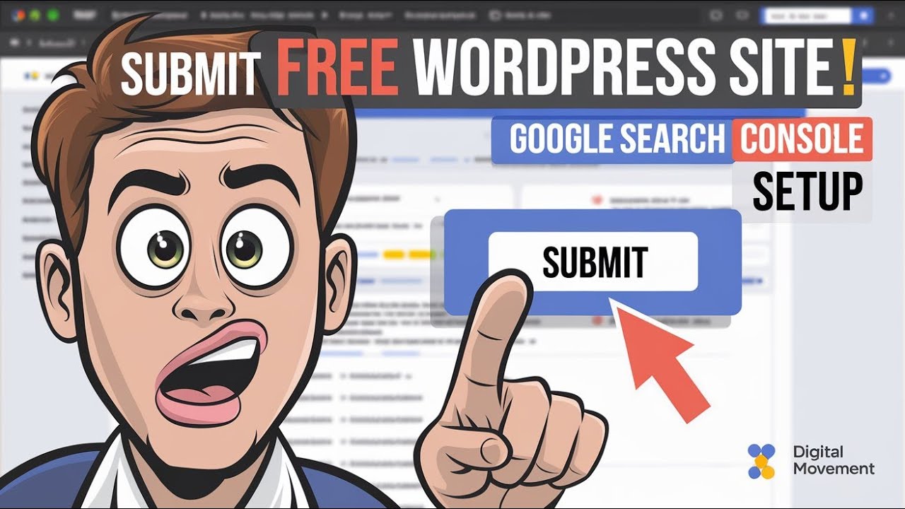 Free wordpress site add google search console verification youtube