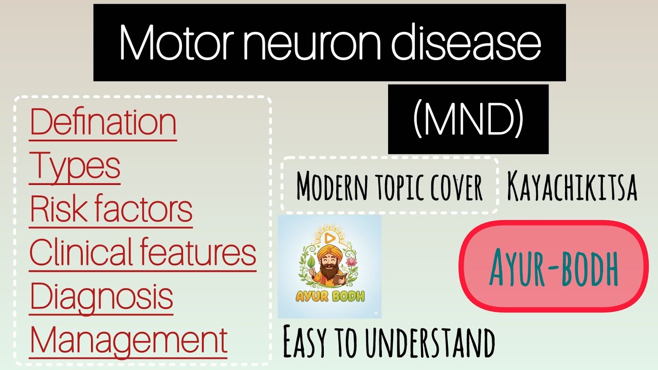 Motor neuron disease modern topic bams final year and bsc nursing 