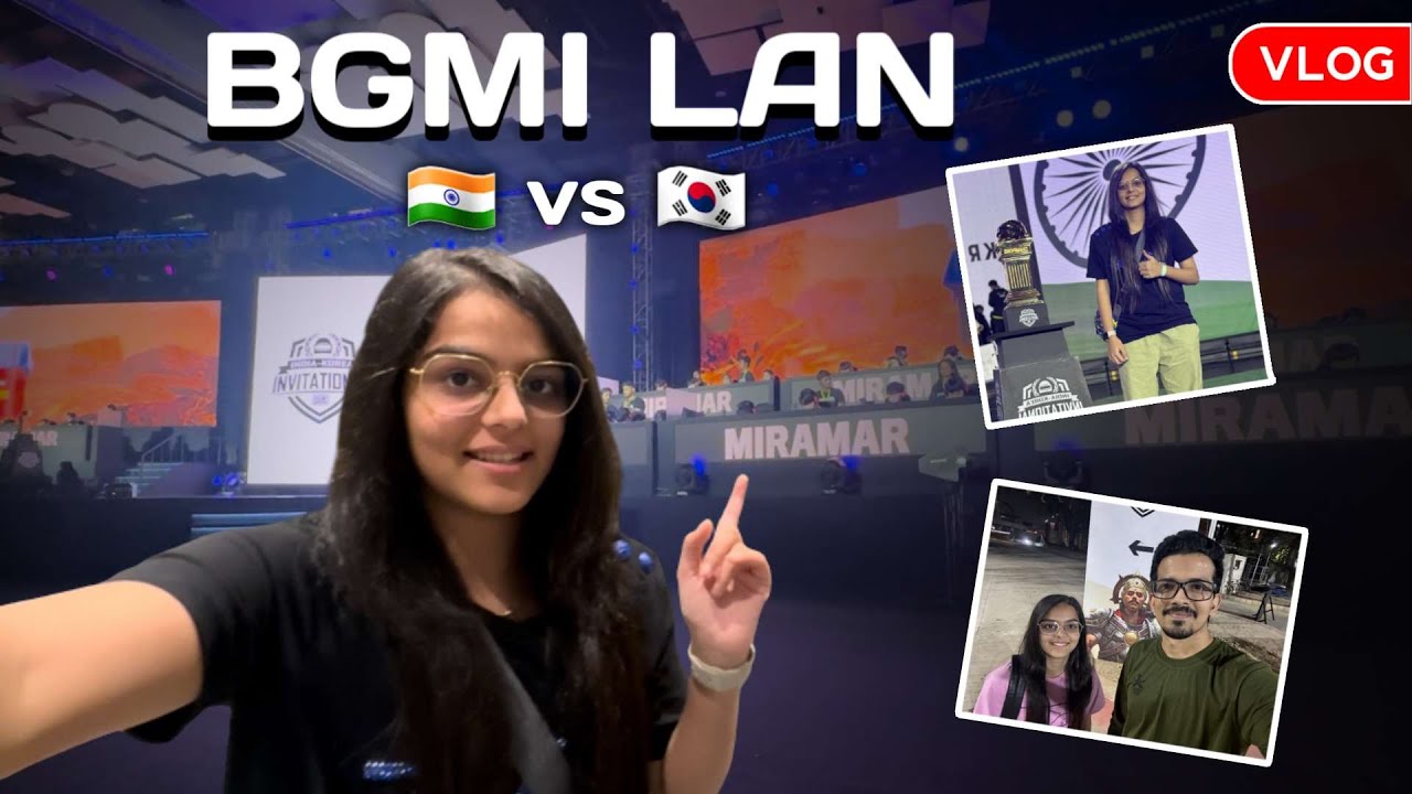 BGMI INDIA VS KOREA INVITATIONAL LAN DAY 2 ️ | VLOG - 8 #bgmi - YouTube