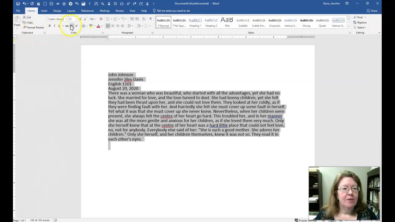 times new roman essay format