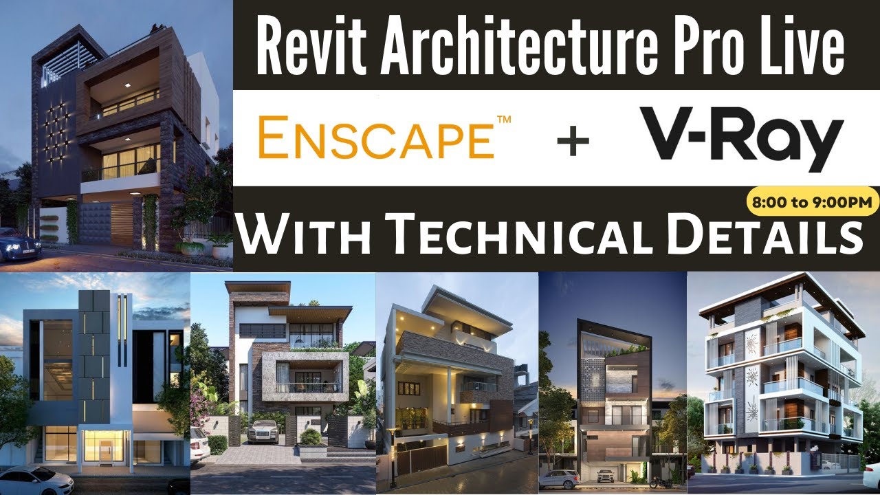 Revit Architecture LIVE Course with V-RAY & Enscape | Demo Class Day ...