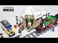 Lego Creator Winter Train Station with Winter Holiday Train Speed Build