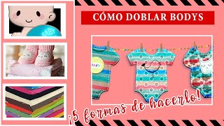 Como doblar bodies de bebés