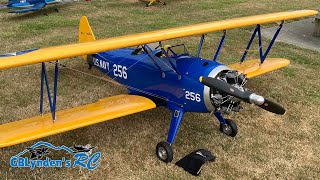 Redemption Flight Giant Scale Pt-17 Stearman With Moki Radial Engine After Repairs