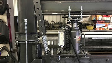 DIY Homemade 40 Ton Hydraulic Press Brake Bending 1/8in Thick Steel