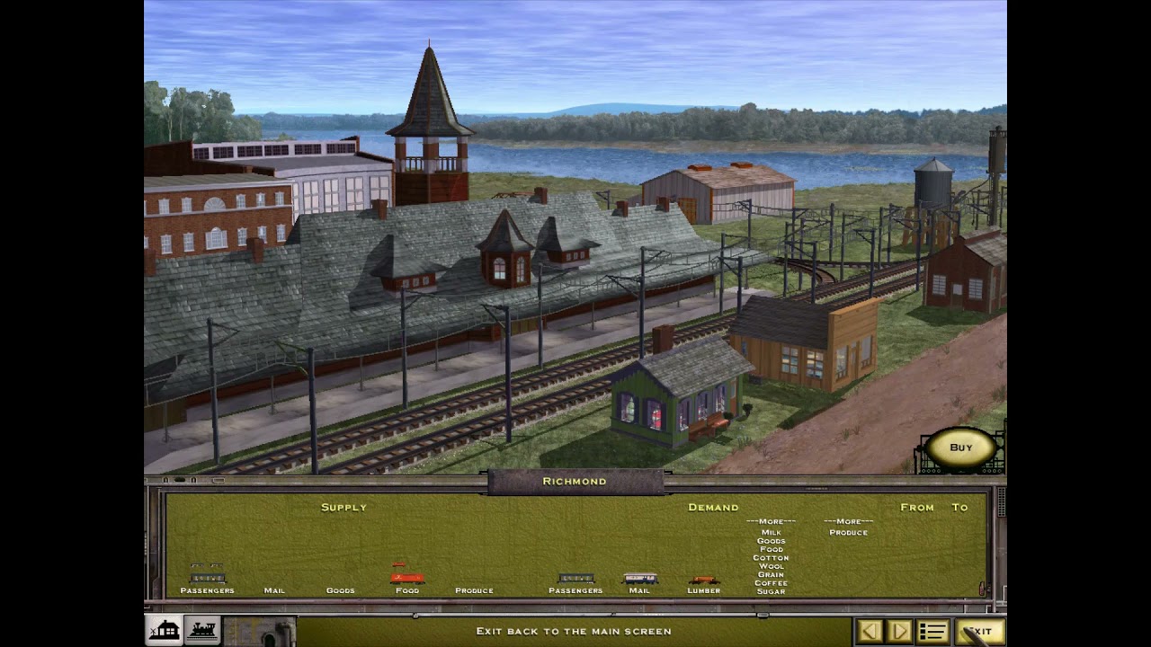 Railroad Tycoon II-Sandbox Mode Gameplay