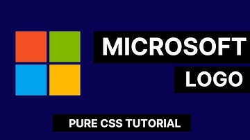 Awesome Microsoft Logo Design Using Only HTML & CSS | Pure CSS Tutorial CodeWithTanmay