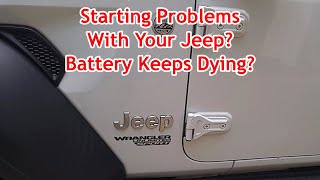 Jeep Starting Problem? Battery Drain? ESS (Electronic Start Stop) System / Auxiliary Battery