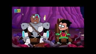 Robin and Cyborg Screaming in the Car
