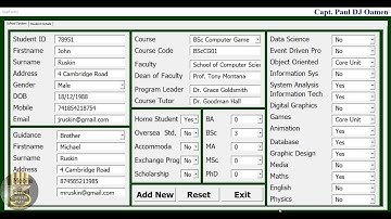 How to Create a School Management Systems in Excel VBA - Full Tutorial