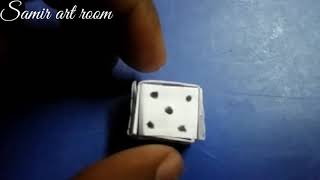 How to make a dice with paper and Glue