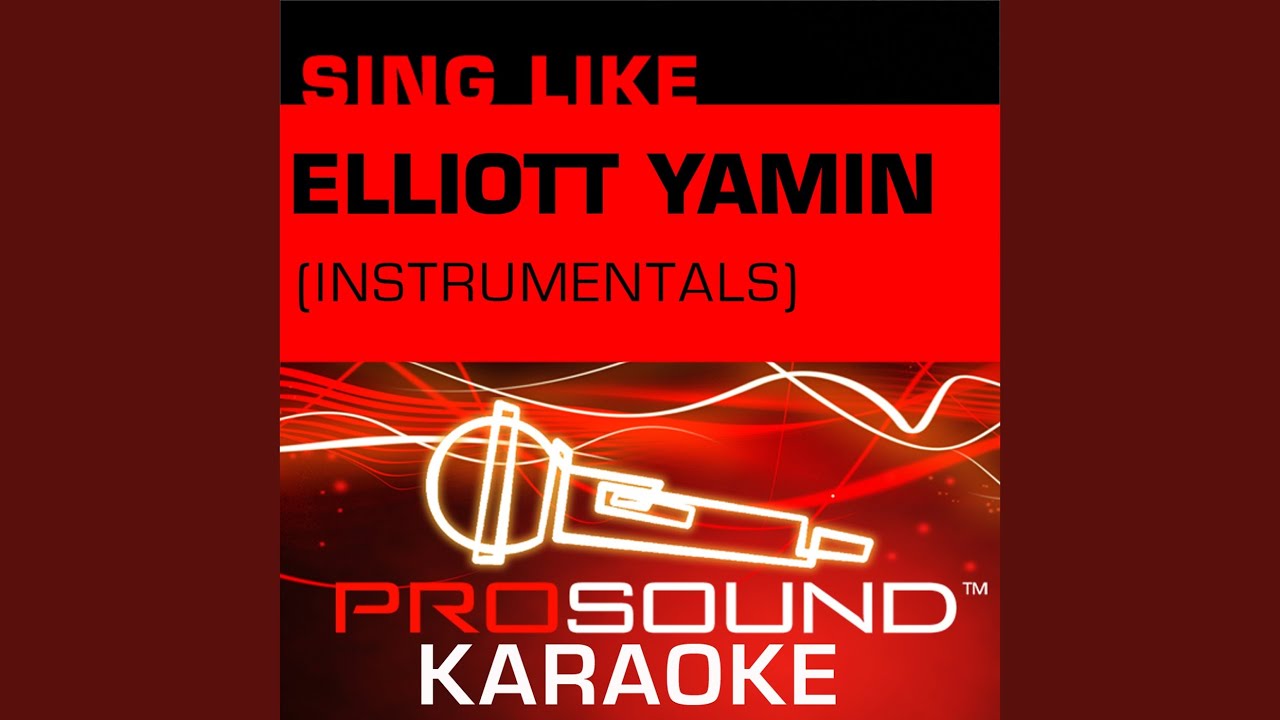 Wait For you (Karaoke Lead Vocal Demo) (In the Style of Elliott Yamin) YouTube