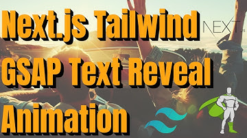 Next.js (Typescript) TailwindCss Gsap Text Reveal ScrollTrigger Animation.