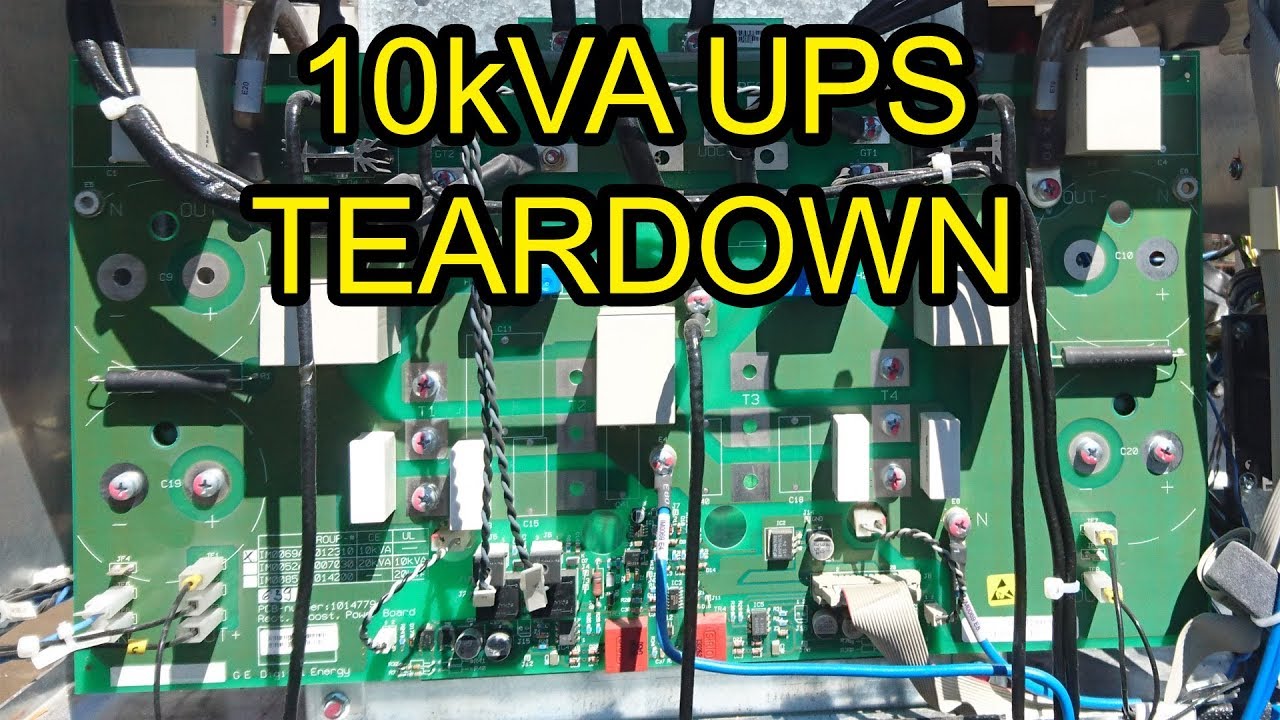 Teardown of a GE LP33 10kVA UPS System YouTube