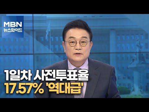 [백운기의 뉴스와이드] 1일차 <strong>사전투표율</strong> 17.57% &amp;#39;역대급&amp;#39;