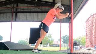 Softball Pitching Wall Drill- 1st Drive