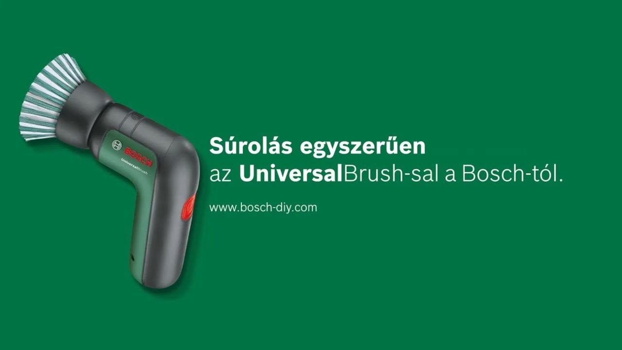 Bosch UniversalBrush Akkus tisztítókefe - Súrolás teljes erővel!