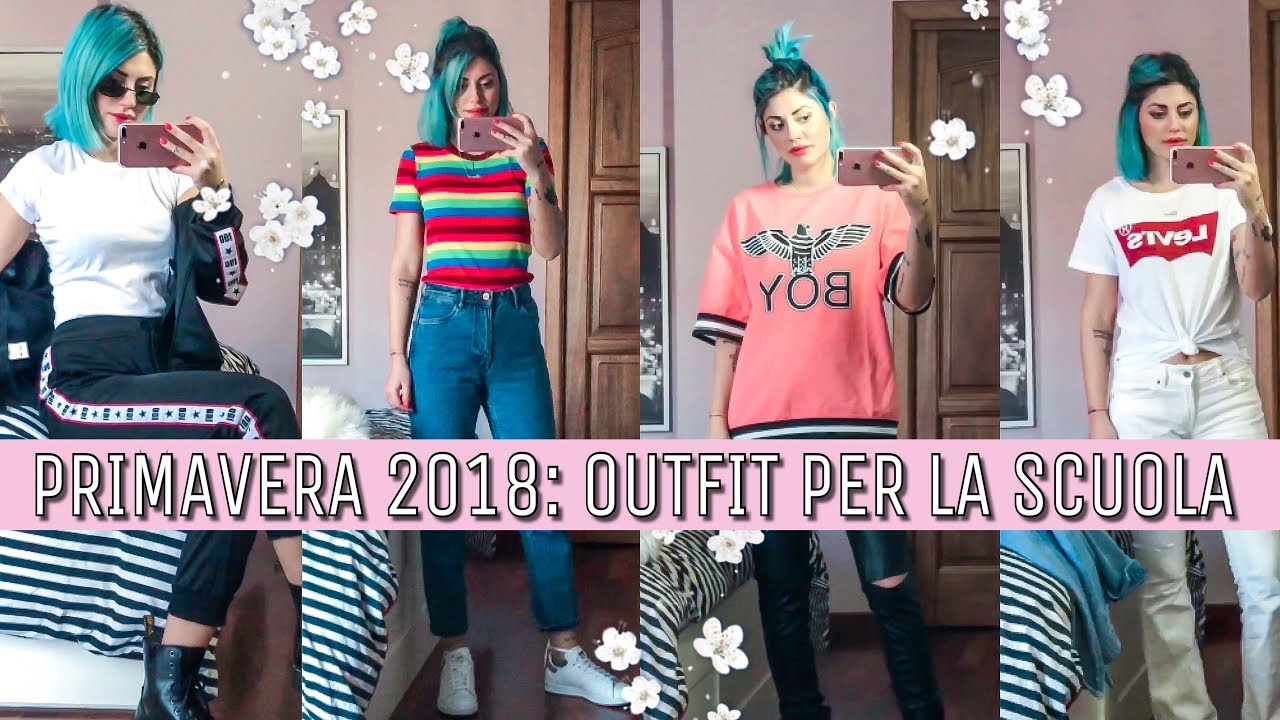 Moda Primavera 2018 Outfit Tumblr Per La Scuola Youtube