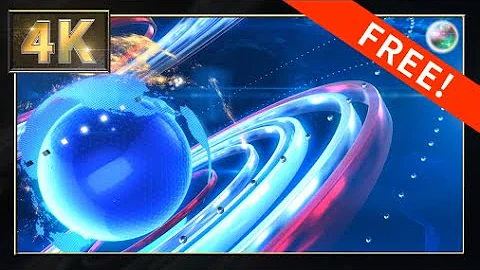 4k 無料cg背景素材 10秒ループ動画青