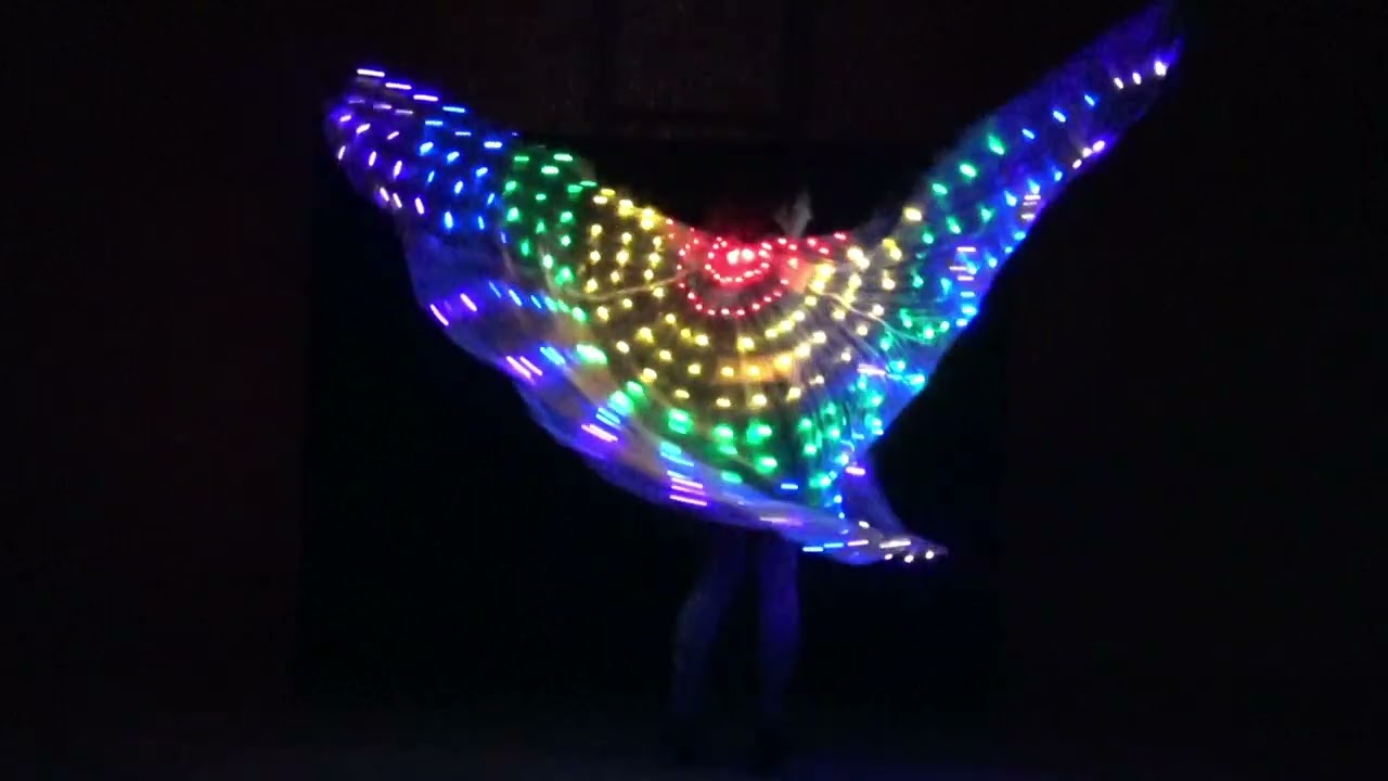 LED Jonglage Show - Lichtshow - Light Show Demo 2025 Lichttänzerin Guggi Niederösterreich