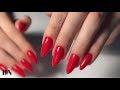 Комбинированный Маникюр/Однотонный Маникюр/Яркие Красные Ногти 2019/Bay_Nails